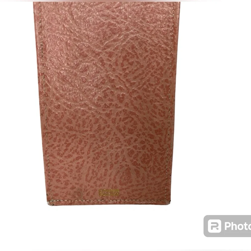 Princess Gardner Eyeglasses Case Pink Rose Textured Embellished Faux Leather Vtg